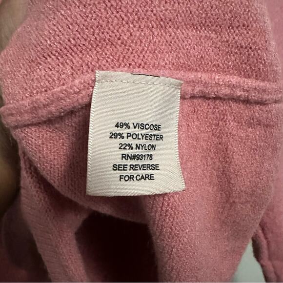 Philosophy Pullover Crewneck Long Sleeve Sweater Pink Womens XS - Picture 8 of 8